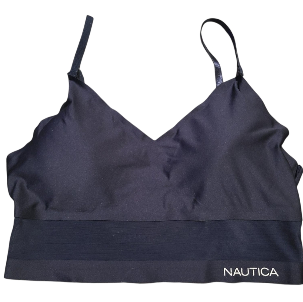 NAUTICA Navy Stretch Bralette L